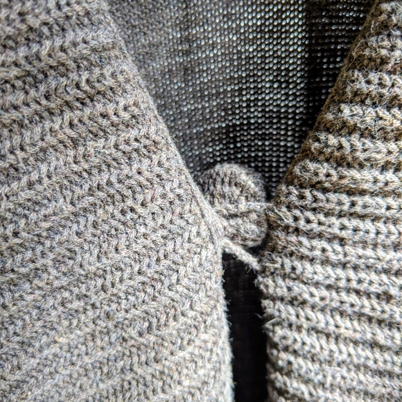 Cabi Long Brown Open Cardigan - Picture 8 of 8